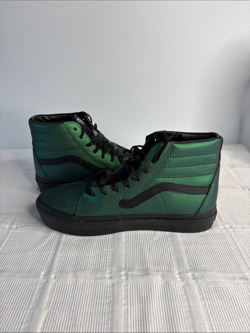 Vans X Harry Potter Sk8 Hi Platform “ Morsmordre Dark Arts Sneakers Metallic